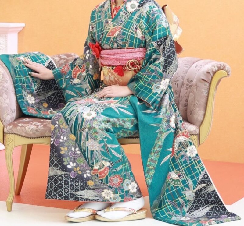 成人式当日写真館で撮影
